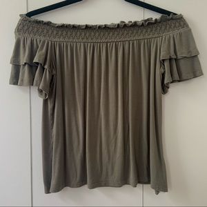 american eagle off-the-shoulder top